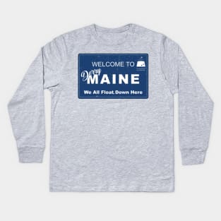 Welcome to Derry Maine Kids Long Sleeve T-Shirt